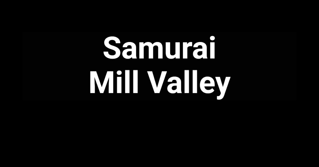 Samurai in Mill Valley, California