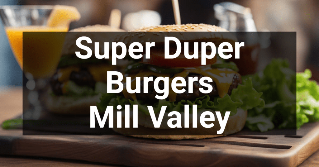 Super Duper Burgers in Mill Valley, California